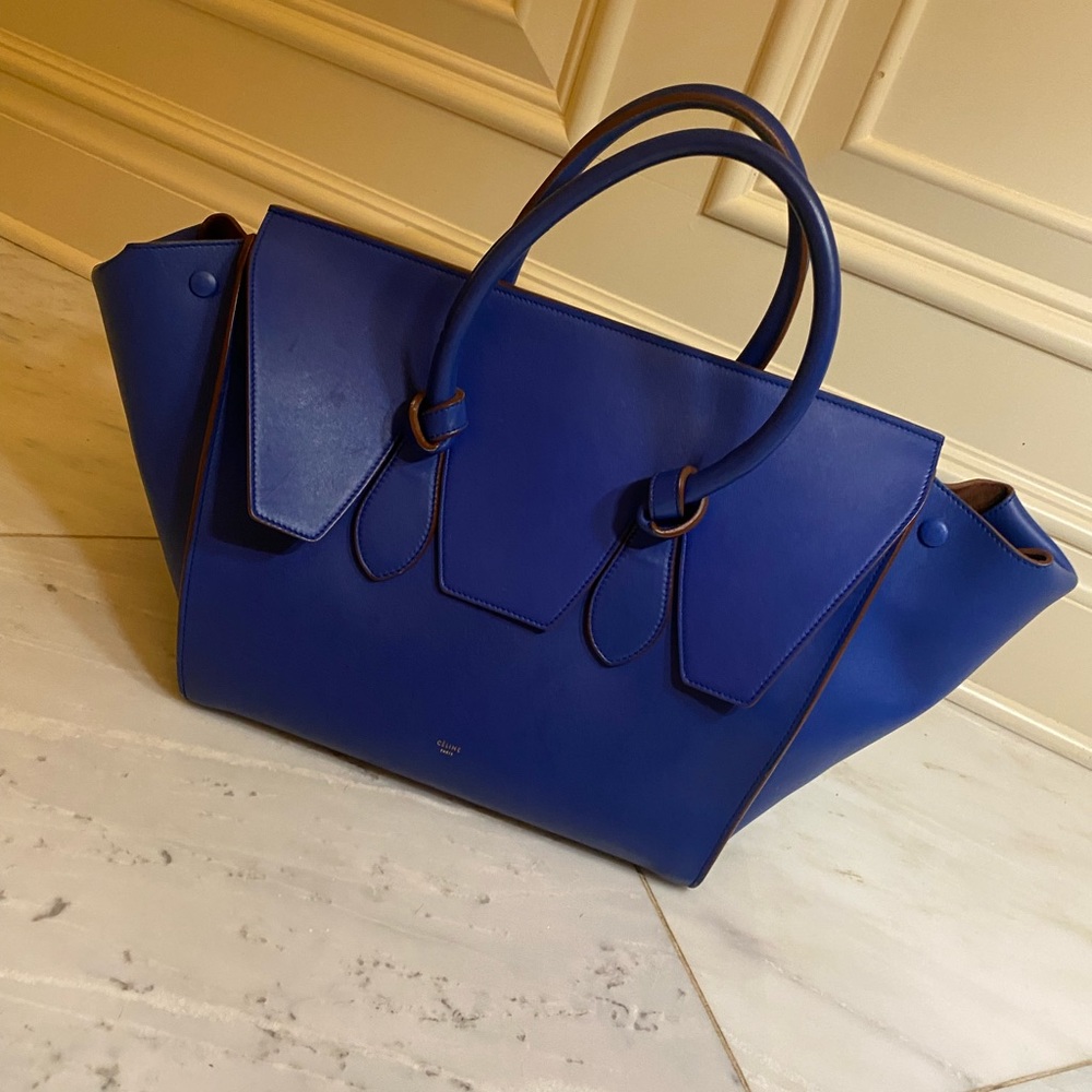 Celine leather tie tote bag (large)